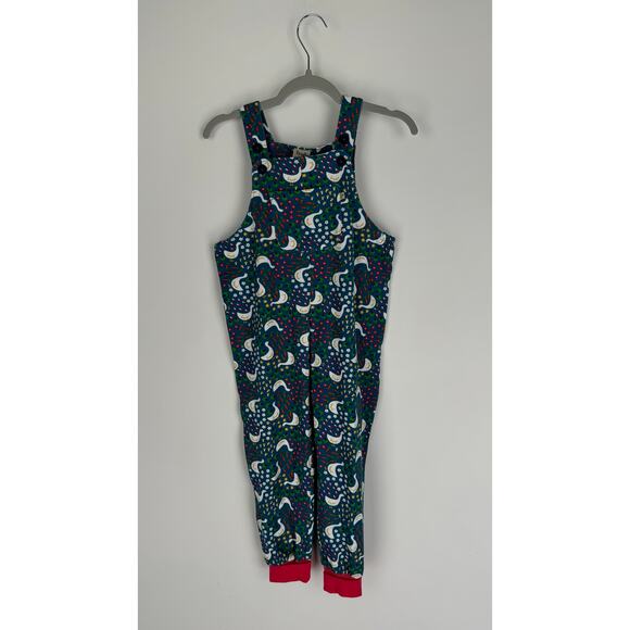 Frugi Parsnip Dungaree Blue Springtime Geese Unisex Kid 3-4Y Overalls New Cotton - Picture 1 of 9